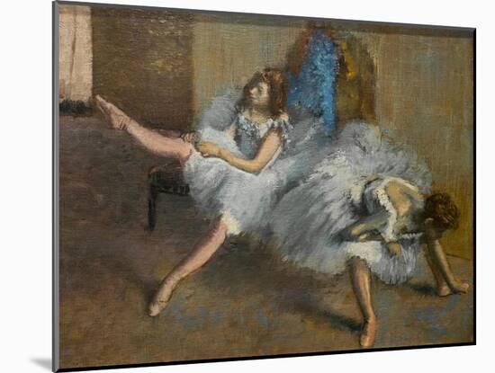 In a repetition room (detail). 1890-1892. Oil on canvas.-Edgar Degas-Mounted Giclee Print