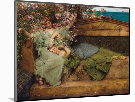 In a Rose Garden-Sir Lawrence Alma-Tadema-Mounted Giclee Print