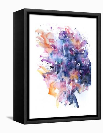 In A Single Moment All Her Greatness Collapsed-Agnes Cecile-Framed Stretched Canvas