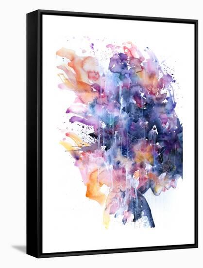 In A Single Moment All Her Greatness Collapsed-Agnes Cecile-Framed Stretched Canvas