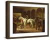 In a Stable-Franz Kruger-Framed Giclee Print