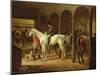 In a Stable-Franz Kruger-Mounted Giclee Print