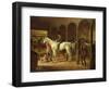 In a Stable-Franz Kruger-Framed Giclee Print