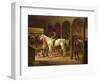 In a Stable-Franz Kruger-Framed Giclee Print