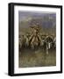 In a Stampede-Frederic Sackrider Remington-Framed Giclee Print