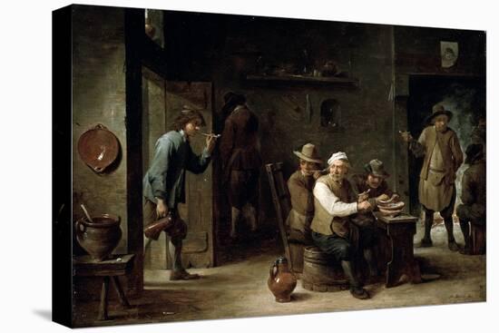 In a Tavern, 1640S-David Teniers the Younger-Stretched Canvas