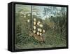 In a Tropical Forest (Struggle between Tiger and Bull)-Henri Rousseau-Framed Stretched Canvas