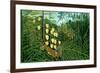 In a Tropical Forest; Tiger Attacks a Buffalo-Henri Rousseau-Framed Art Print