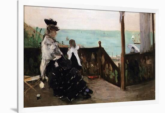 In a Villa on the Beach-Berthe Morisot-Framed Art Print