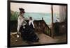 In a Villa on the Beach-Berthe Morisot-Framed Art Print