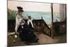 In a Villa on the Beach-Berthe Morisot-Mounted Art Print