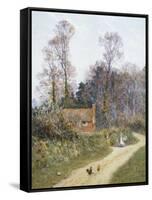 In a Witley Lane-Helen Allingham-Framed Stretched Canvas