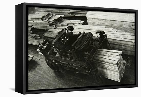 In a Woodworking Factory, Russia, 1950S-null-Framed Stretched Canvas