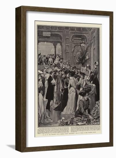 In Aid of the Proposed Royal British Nurses' Settlement, Sale of Work at Lord Brassey's House-Frederic De Haenen-Framed Giclee Print