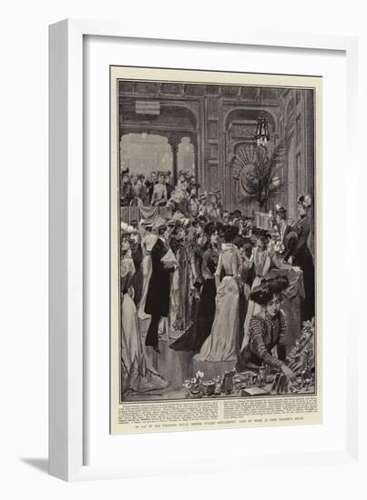 In Aid of the Proposed Royal British Nurses' Settlement, Sale of Work at Lord Brassey's House-Frederic De Haenen-Framed Giclee Print