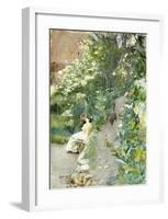 In Alhambra Park, 1887-Anders Zorn-Framed Premium Giclee Print