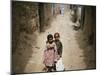 In an Alley While Waiting for the Rest of their Friends in a Poor Neighborhood in Pakistan-null-Mounted Photographic Print