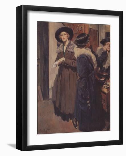 In an Anteroom-Sergei Arsenyevich Vinogradov-Framed Giclee Print