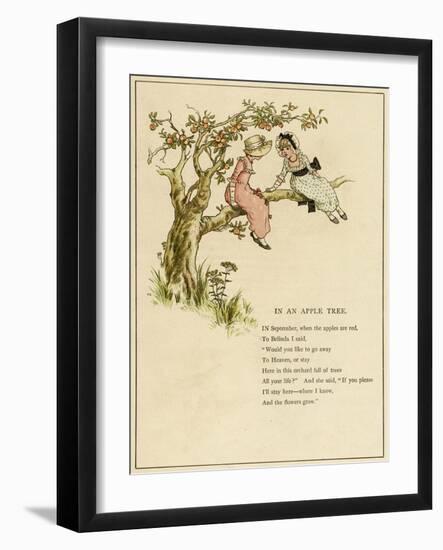 In an Apple Tree-Kate Greenaway-Framed Art Print