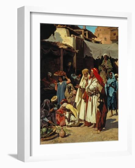 In an Arab Souq-J Carnelli-Framed Giclee Print