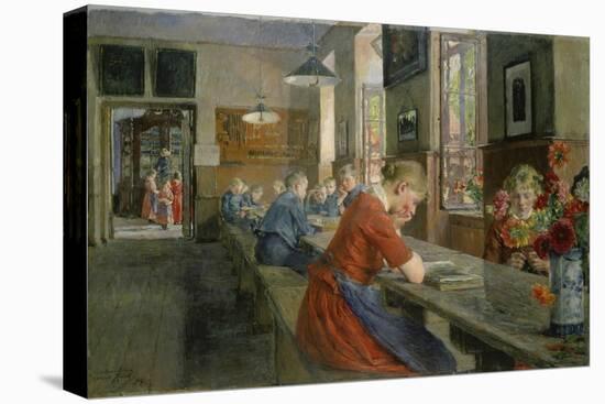In an Orphanage, Luebeck, 1894-Gotthard Kuehl-Stretched Canvas