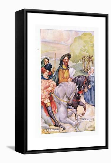 In Attendance on the Knight Was His Son-Anne Anderson-Framed Stretched Canvas