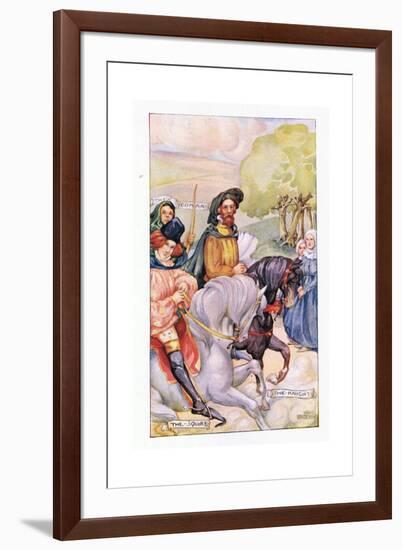 In Attendance on the Knight Was His Son-Anne Anderson-Framed Giclee Print