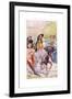 In Attendance on the Knight Was His Son-Anne Anderson-Framed Giclee Print