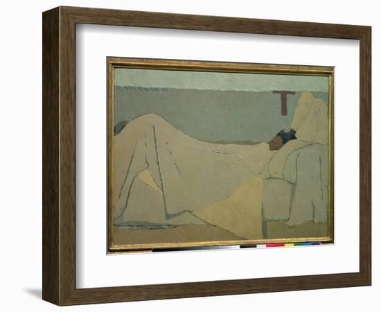 In Bed, 1891-Edouard Vuillard-Framed Giclee Print