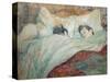 In Bed-Henri de Toulouse-Lautrec-Stretched Canvas