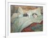 In Bed-Henri de Toulouse-Lautrec-Framed Giclee Print