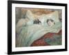 In Bed-Henri de Toulouse-Lautrec-Framed Giclee Print