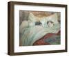 In Bed-Henri de Toulouse-Lautrec-Framed Giclee Print