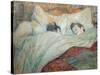 In Bed-Henri de Toulouse-Lautrec-Stretched Canvas