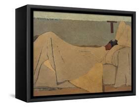 In Bed-Edouard Vuillard-Framed Stretched Canvas