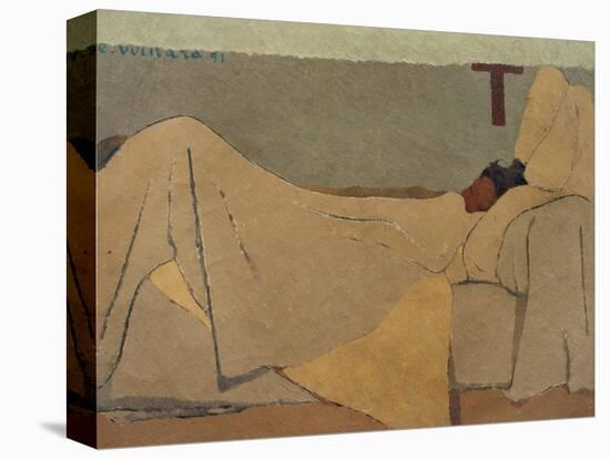 In Bed-Edouard Vuillard-Stretched Canvas