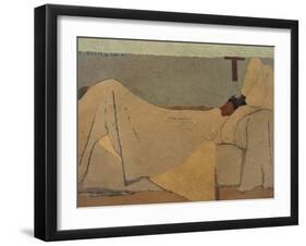 In Bed-Edouard Vuillard-Framed Giclee Print