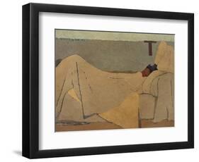 In Bed-Edouard Vuillard-Framed Premium Giclee Print