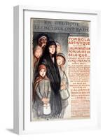In Belgium the Belgians are Hungry, 1915-Théophile Alexandre Steinlen-Framed Giclee Print
