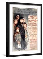 In Belgium the Belgians are Hungry, 1915-Théophile Alexandre Steinlen-Framed Premium Giclee Print