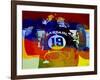 In Between The Races Watercolor-NaxArt-Framed Art Print