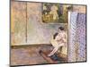 In Bonnard's Studio at 60 Rue De Douai: Nude by a Screen; Dans L'Atelier De Bonnard-Edouard Vuillard-Mounted Giclee Print