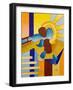 In Bright Sunlight, the Spirit of the House Examines the New Home under Construction, 2007-Jan Groneberg-Framed Giclee Print