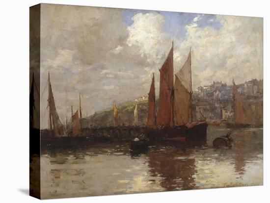 In Brixham Harbour, South Devon, 1897-Terrick Williams-Stretched Canvas