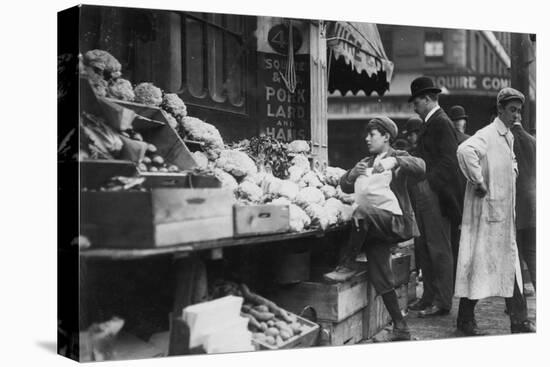 In Business for Himself-Lewis Wickes Hine-Stretched Canvas