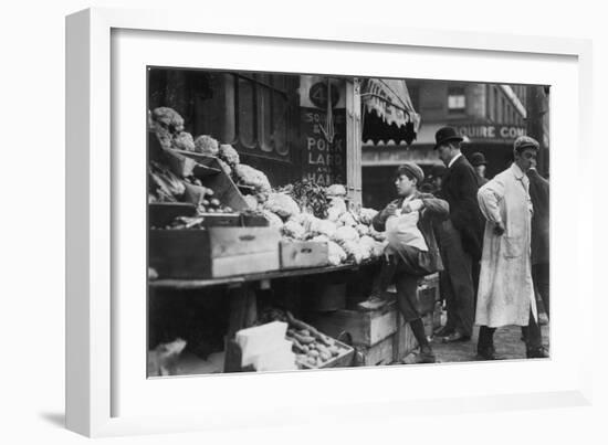 In Business for Himself-Lewis Wickes Hine-Framed Photo