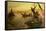In Cairo: the Ferry from the Island of Gazirie on the Nile or Boulach the Port of Cairo-Joseph Farquharson-Framed Stretched Canvas