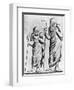 In Camei Engraving of Greek Actors Wearing Masks-null-Framed Giclee Print