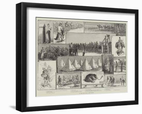 In Camp with the 2nd Life Guards-Paul Frenzeny-Framed Giclee Print