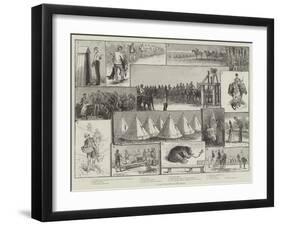 In Camp with the 2nd Life Guards-Paul Frenzeny-Framed Giclee Print